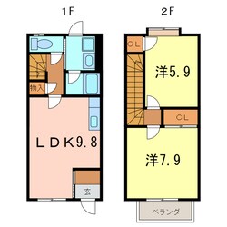 ルミエール清　Ａの物件間取画像